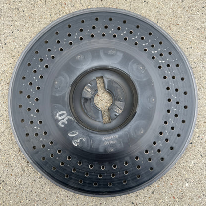 Front view of John Deere A42586 Soybean Seed Plate – 108-cell disk