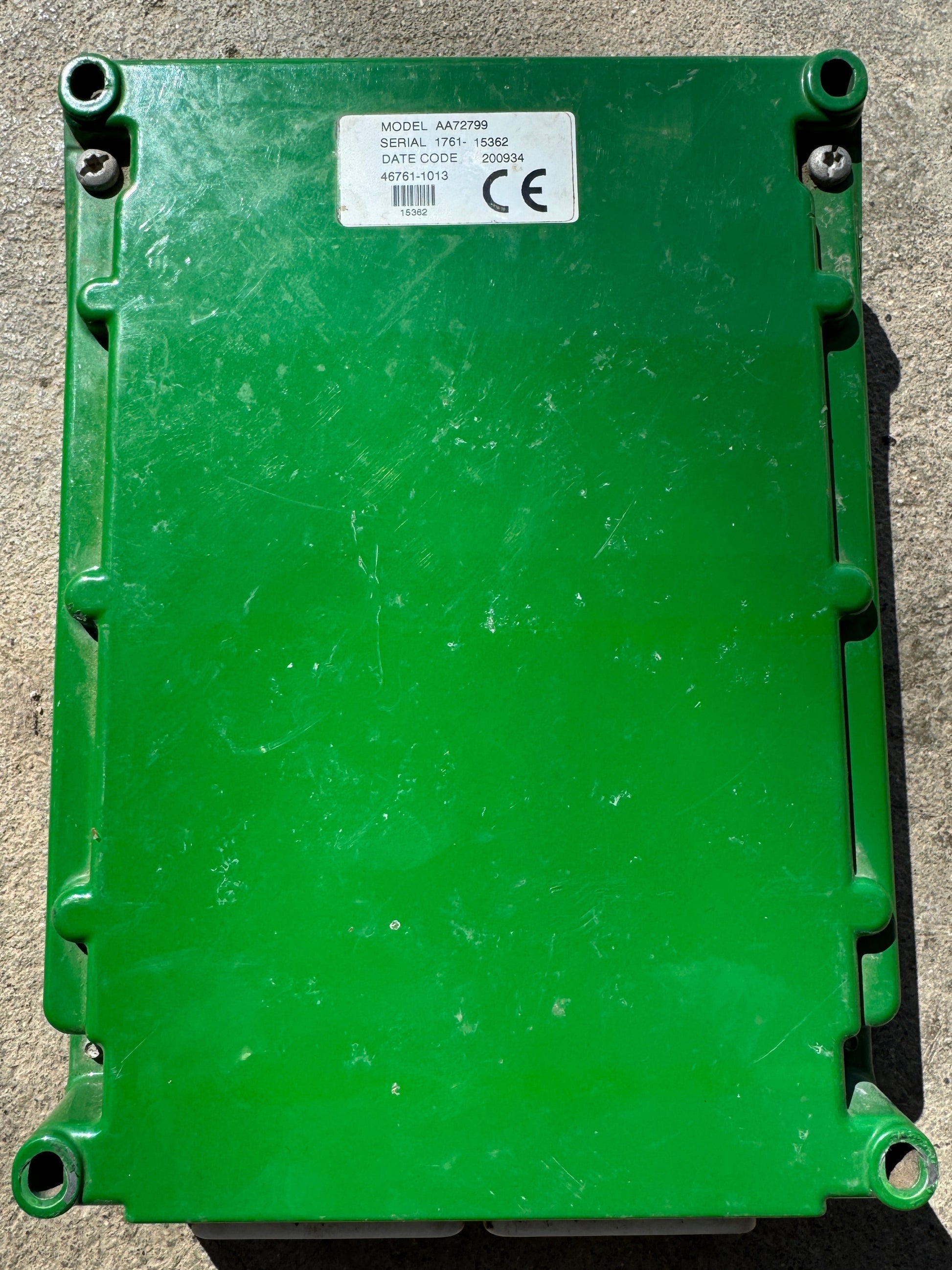Front view of John Deere AA72799 Wedge Box SeedStar 2 controller